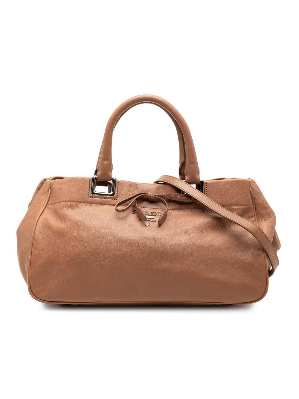 Prada Vitello Ribbon Satchel Pre-Loved #350979P47B